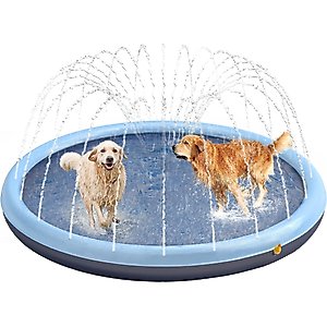 Heeyoo Thicken Non-Slip Scratch Resistant Splash Pad Dog Toy, Blue, 60-in