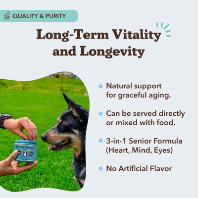 Show full view: Natural Dog Company Turkey Flavored Chew for Senior Dogs, 90 count slide 6 of 8