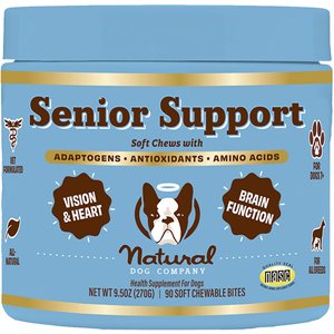 Natural Dog Company Turkey Flavored Chew for Senior Dogs, 90 count