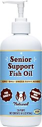 Natural Dog Company Salmon Flavored Fish Oil for Senior Dogs, 16-fl oz