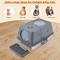 Show in main carousel: Ownpets Stainless Steel Litter Box with Scoop, Silver slide 4 of 9
