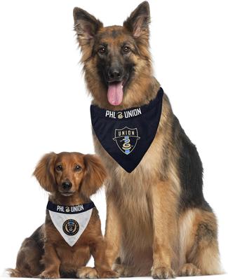 Show full view: Pets First MLS Team Reversible Dog Bandana, Large/X-Large, Philadelphia Union slide 5 of 5