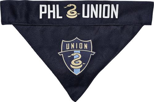 Show full view: Pets First MLS Team Reversible Dog Bandana, Large/X-Large, Philadelphia Union slide 3 of 5