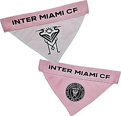 Pets First MLS Team Reversible Dog Bandana, Small/Medium, Inter Miami CF