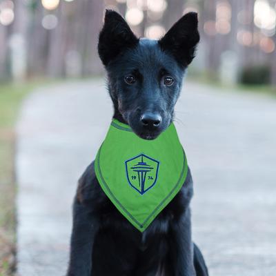 Show full view: Pets First MLS Team Tie Around Dog Bandana, Large/X-Large, Seattle Sounders FC slide 5 of 5