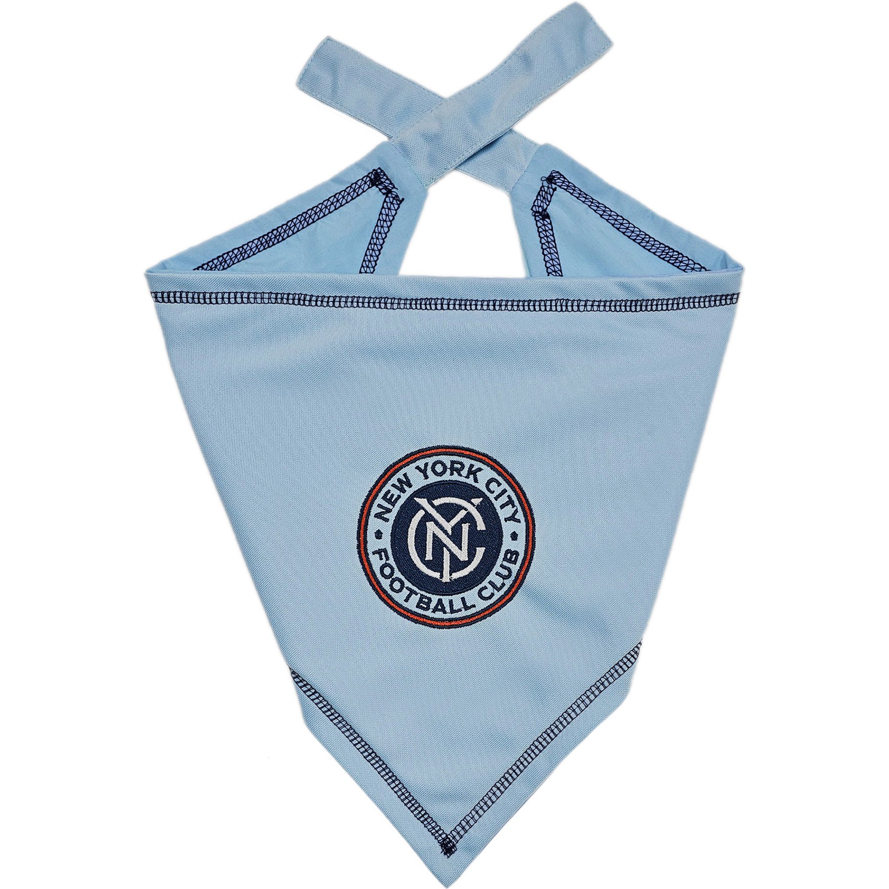 Pets First MLS Team Tie Around Dog Bandana, Large/X-Large, New York City FC