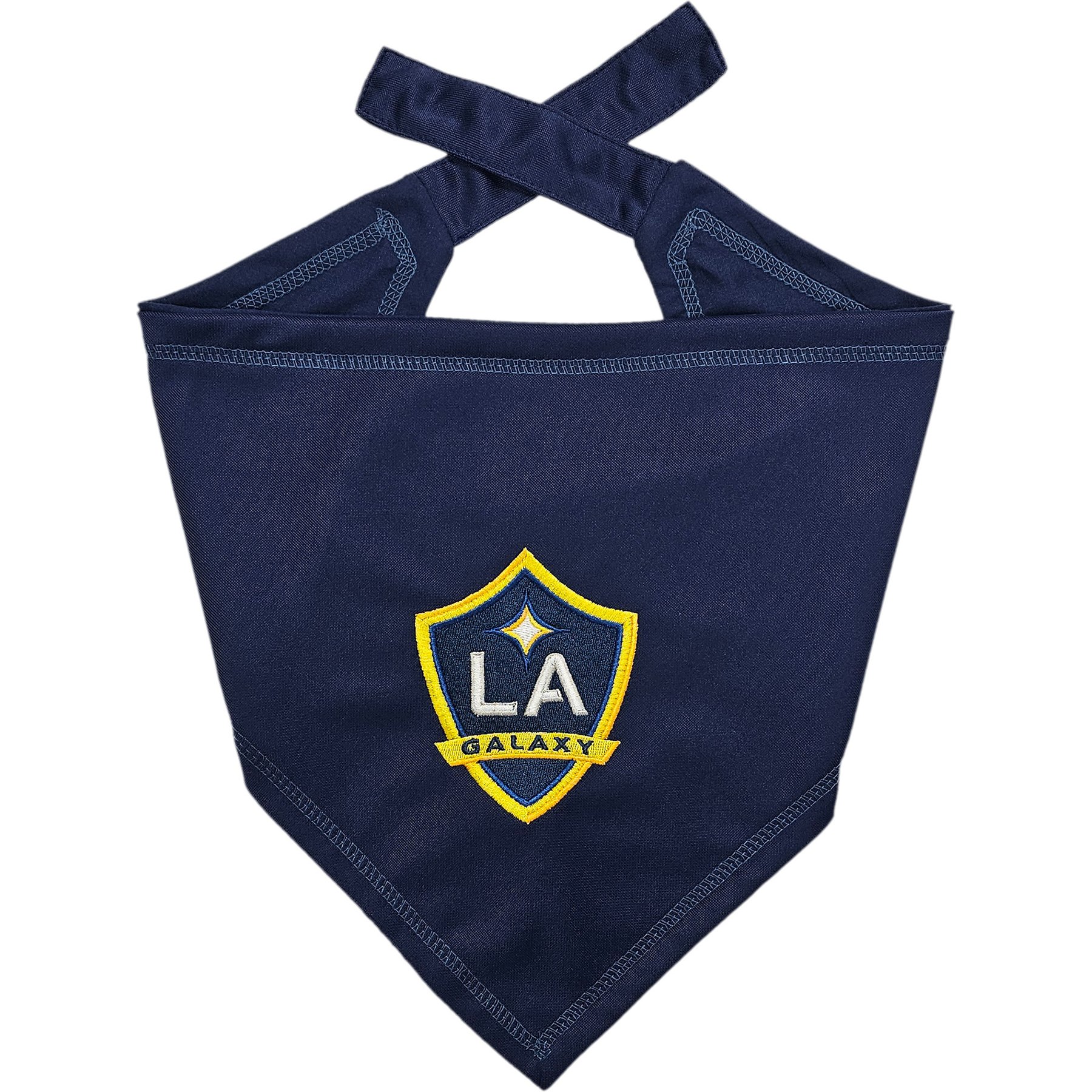 Pets First MLS Team Tie Around Dog Bandana, Small/Medium, LA Galaxy