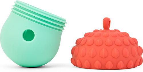 Show full view: Critta Fitta Interactive Treat Dispenser Dog Toy, Red + Teal slide 3 of 7