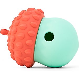 Critta Fitta Interactive Treat Dispenser Dog Toy, Red + Teal