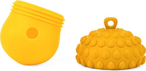 Show full view: Critta Fitta Interactive Treat Dispenser Dog Toy, Yellow slide 3 of 7