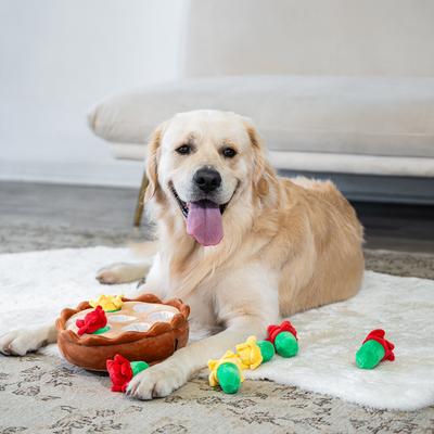 Show full view: Critta Fitta Interactive Hide & Seek Tulips Squeaky Plush Dog Toy slide 6 of 7