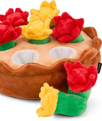 Show full view: Critta Fitta Interactive Hide & Seek Tulips Squeaky Plush Dog Toy slide 4 of 7