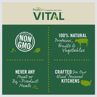 Show full view: Freshpet Dognation Turkey Bacon Fresh Treats + Vital Chicken Recipe Small Breed Fresh Dog Food slide 8 of 10