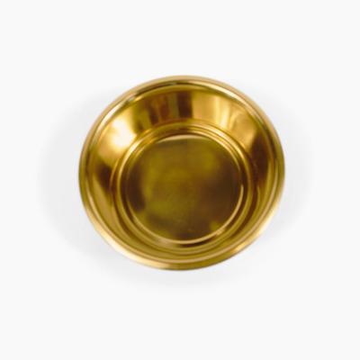 Show full view: Hiddin Medium Triple Dog Bowl, Gold, 6.5-cup slide 4 of 6