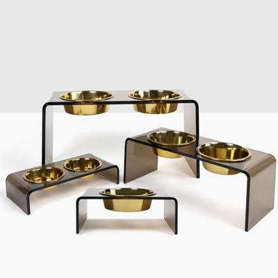 Show full view: Hiddin Bronze Single Dog & Cat Elevated Bowl, Gold, 6.5-cup slide 8 of 8