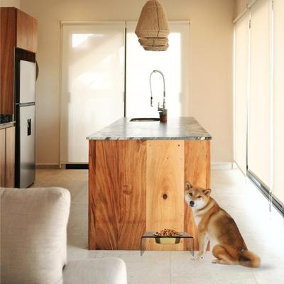 Show full view: Hiddin Bronze Single Dog & Cat Elevated Bowl, Gold, 6.5-cup slide 2 of 8