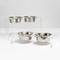 Show in main carousel: Hiddin Tall Clear Stainless Steel Elevated Double Dog Bowl, Silver, 6.5-cup slide 8 of 9
