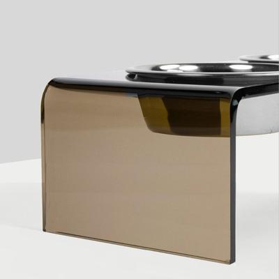 Show full view: Hiddin Bronze Single Dog & Cat Elevated Bowl, Silver, 6.5-cup slide 4 of 8