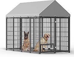Cesicia Outdoor Dog Kennel, Black, 50 x 95.28 x 71.65-in slide 2 of 7