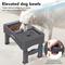 Show in main carousel: UPSKY 2-in-1 Adjustable Raised Non-Skid Slow Feeder Dog Bowls, Grey slide 8 of 11