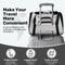 Show in main carousel: Niubya Soft-Sided Washable Airline-Approved Dog & Cat Carrier, Light Grey, 16-in slide 7 of 10