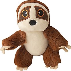 Snugarooz Baby Sasha the Sloth Squeaky Dog Plush Toy, Brown