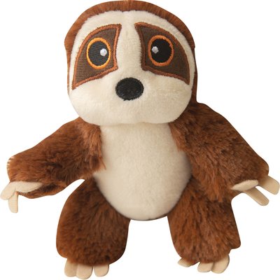 Snugarooz Snugarooz Baby Sasha the Sloth Squeaky Dog Plush Toy, Brown