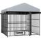 Show in main carousel: Cesicia Outdoor Dog Kennel, Black Gray, 78.7 x 78.74 x 76.42-in slide 5 of 8