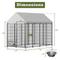 Show in main carousel: Cesicia Outdoor Dog Kennel, Black, 50 x 95.28 x 71.65-in slide 7 of 7