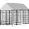 Show in main carousel: Cesicia Outdoor Dog Kennel, Black, 50 x 95.28 x 71.65-in slide 6 of 7