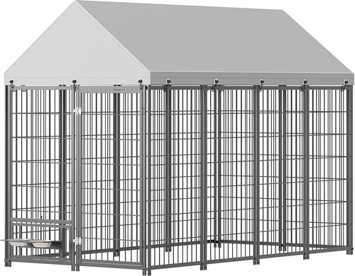 Show full view: Cesicia Outdoor Dog Kennel, Black, 50 x 95.28 x 71.65-in slide 6 of 7