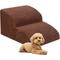 Show in main carousel: Niubya Extra Wide Foam Dog Stairs, Brown, 2 Steps slide 1 of 7