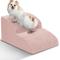 Show in main carousel: Niubya Extra Wide Foam Dog Stairs, Pink, 2 Steps slide 1 of 7