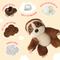 Show in main carousel: Snugarooz Baby Sasha the Sloth Squeaky Dog Plush Toy, Brown slide 2 of 4