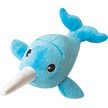 Show in main carousel: Snugarooz Baby Nikki the Narwhal Squeaky Dog Plush Toy, Blue slide 2 of 5