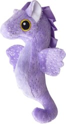 Snugarooz Baby Shelly the Seahorse Squeaky Dog Plush Toy, Purple
