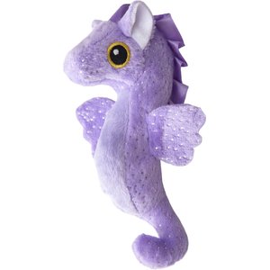 Snugarooz Baby Shelly the Seahorse Squeaky Dog Plush Toy, Purple
