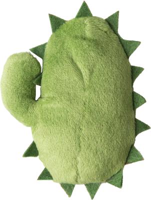 Show full view: Snugarooz Baby Chloe the Cactus Squeaky Dog Plush Toy, Green slide 2 of 6