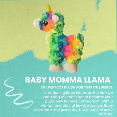 Show full view: Snugarooz Baby Momma the Llama Squeaky Dog Plush Toy, Multi slide 3 of 6