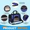Show in main carousel: Niubya Soft-Sided Washable Airline-Approved Dog & Cat Carrier, Dark Blue, 16-in slide 4 of 9