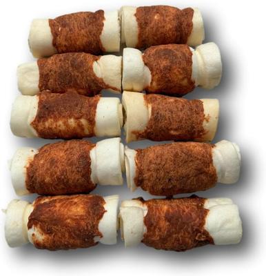 Show full view: Top Dog Chews Mini Chicken Wrapped Cheek Rolls Natural Dog Chew Treats, 10 count slide 7 of 8
