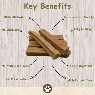 Show full view: Top Dog Chews 100% Natural Himalayan Yak Cheese Small & Medium Chews Dog Treat, 1-lb bag slide 3 of 9