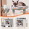 Show in main carousel: Yaheetech 3 Tiers 36-in Plush Cat Tower with Double Cat Condo, Light Gray slide 4 of 7