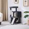 Show in main carousel: Yaheetech 3 Tiers 36-in Plush Cat Tower with Double Cat Condo, Dark Gray slide 1 of 7