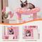 Show in main carousel: Yaheetech 3 Tiers 36-in Plush Cat Tower with Double Cat Condo, Pink, Large slide 4 of 7