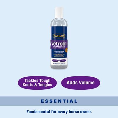 Show full view: Farnam Vetrolin Concentrate Horse Detangler & Conditioner, 12-fl oz bottle slide 7 of 11