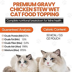 Scoochie Pet Premium Gravy Chicken Stew Wet Cat Food Topping, 3.5-oz pouch, case of 4 slide 2 of 7