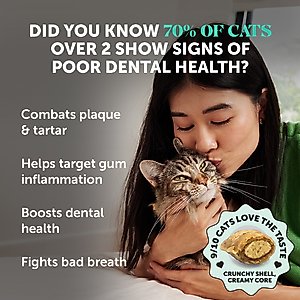 Pet Honesty Fresh Breath Chicken Flavor Dental Bites Supplement for Cats, 3.7-oz pouch