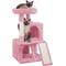 Show in main carousel: Yaheetech 3 Tiers 36-in Plush Cat Tower with Double Cat Condo, Pink, Large slide 2 of 7