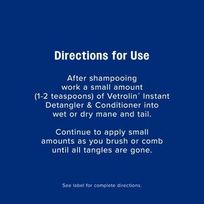 Show full view: Farnam Vetrolin Concentrate Horse Detangler & Conditioner, 12-fl oz bottle slide 8 of 11